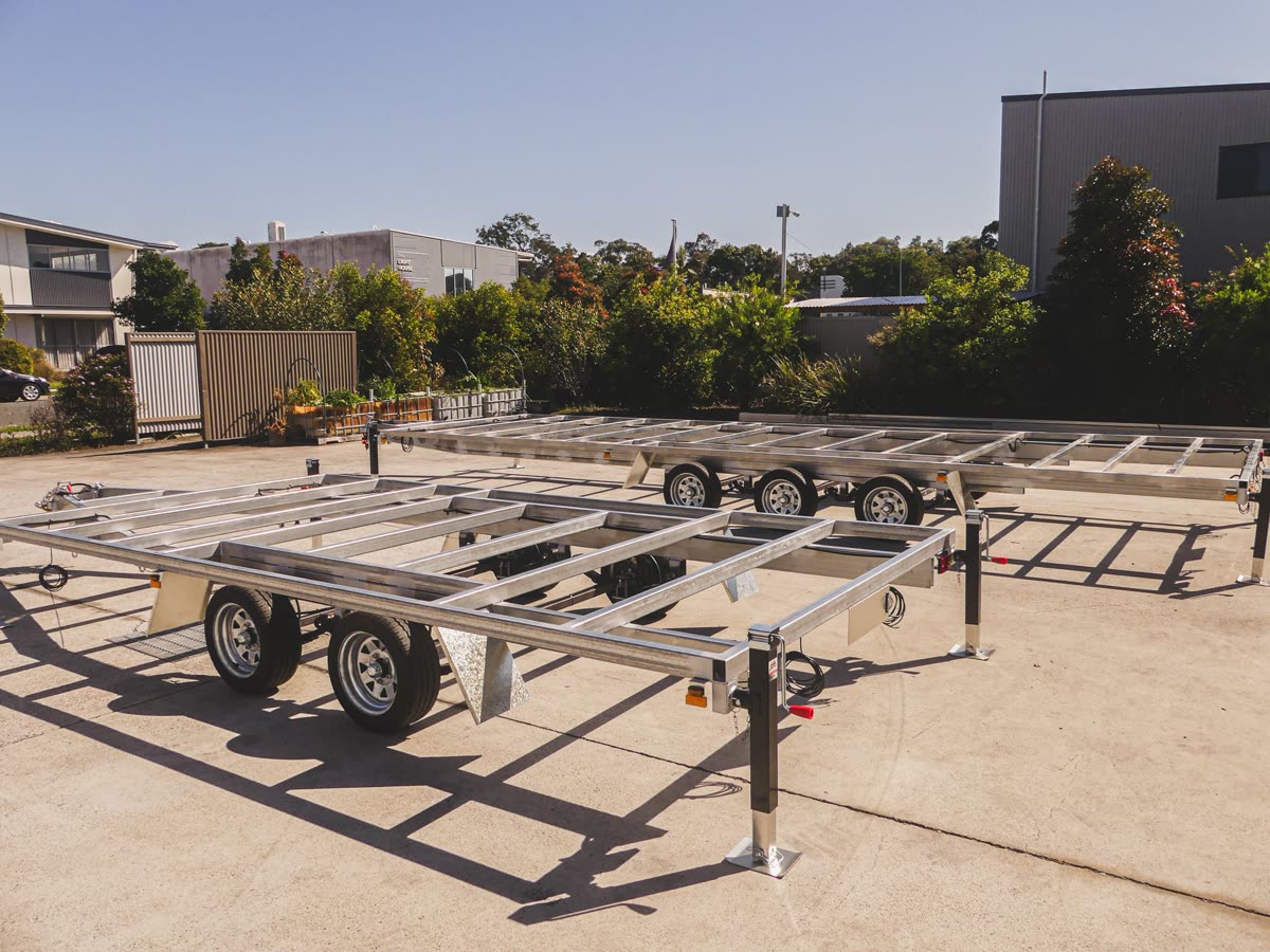 Rover-approved tiny home trailer — Duragal steel construction, Noosaville QLD