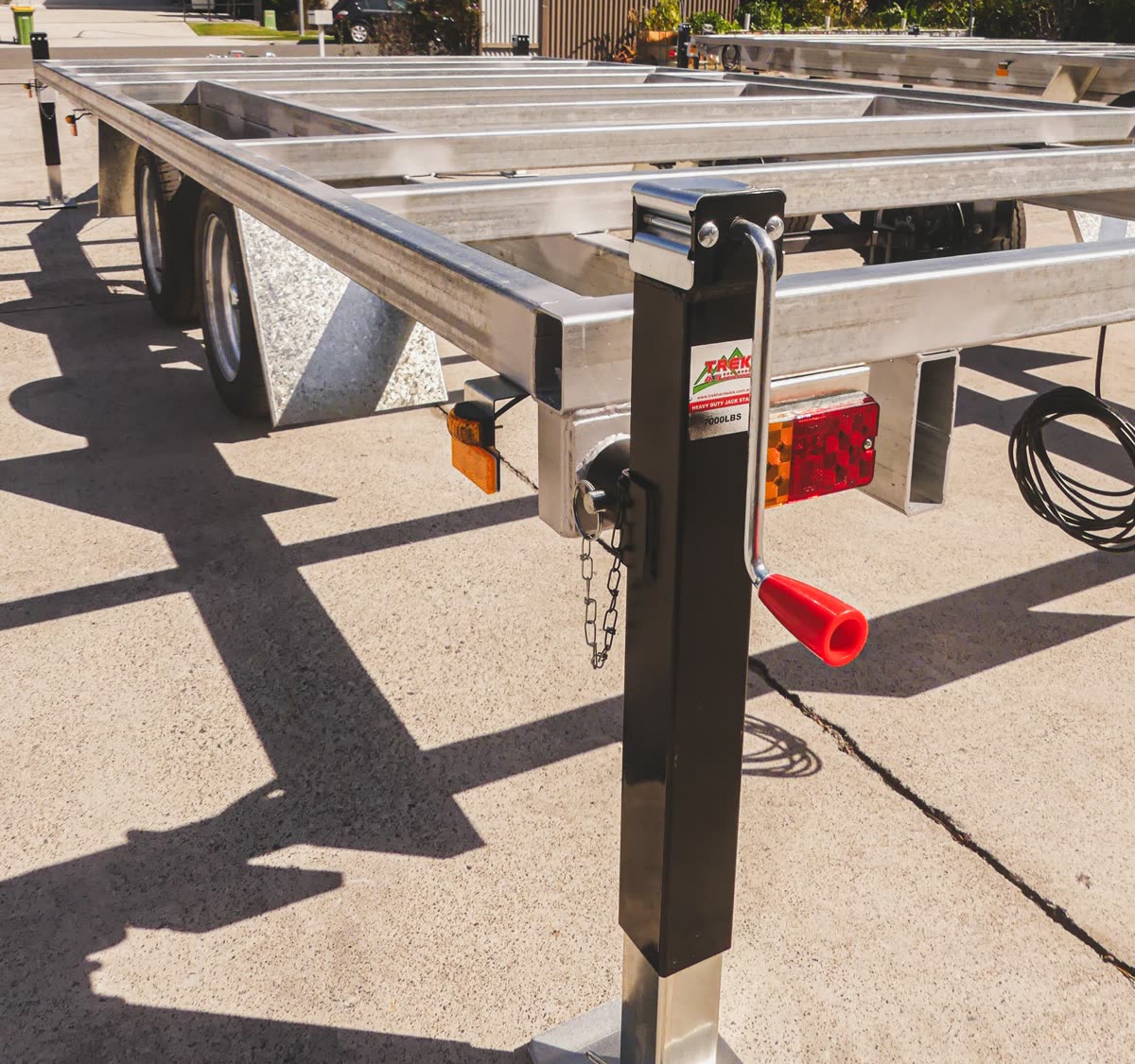 Tri-axle tiny home trailer 4.5T GVM — Duragal frame detail
