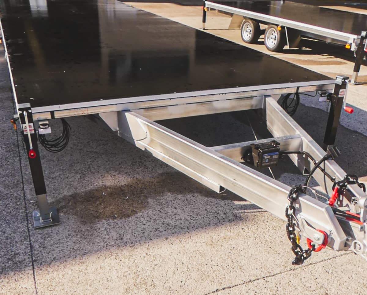 Tri-axle tiny home trailer 8m wide — Duragal steel construction
