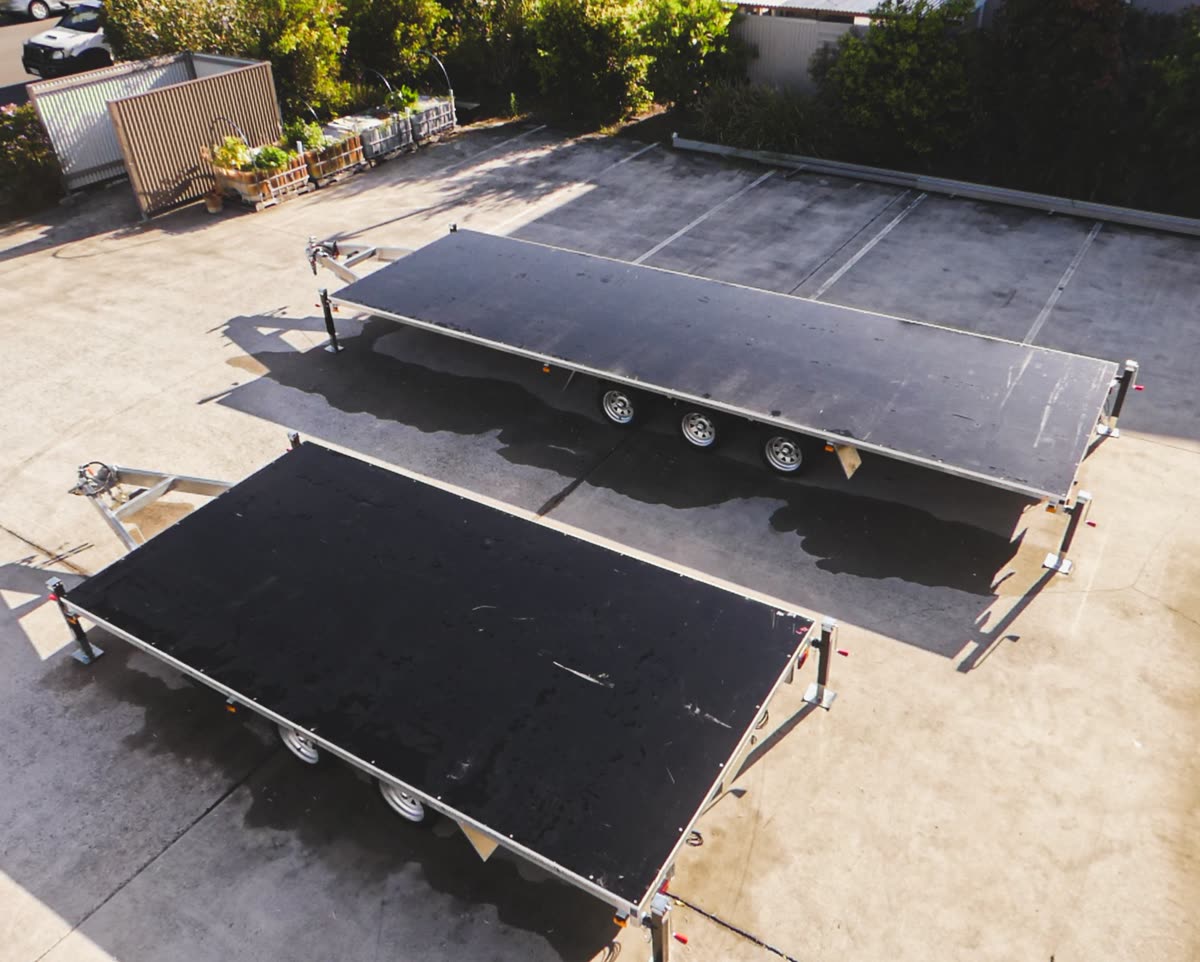 Custom tiny house trailer — engineer-designed frame Queensland