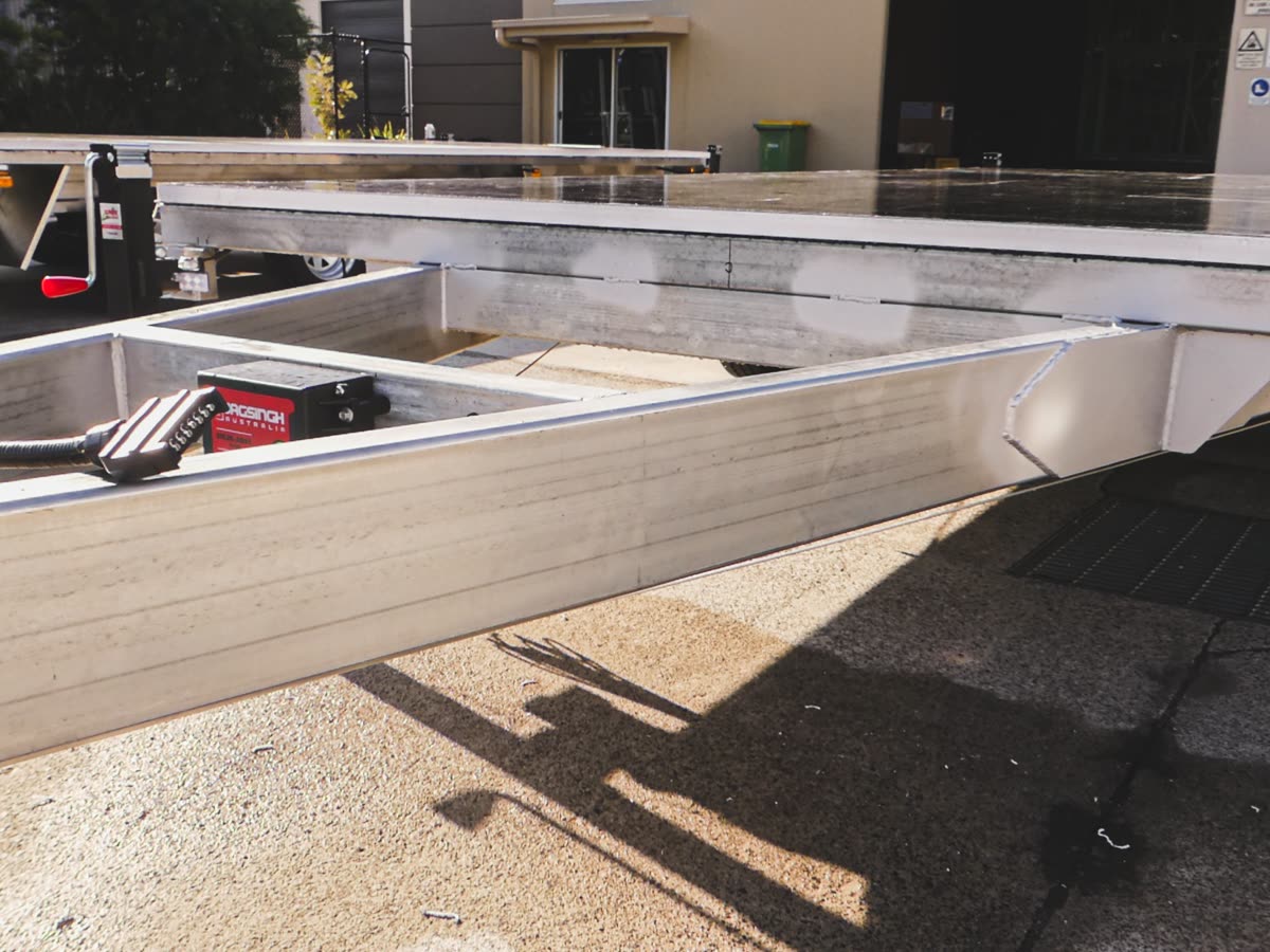 Tiny house trailer 9m tri-axle — 4.5T GVM Duragal